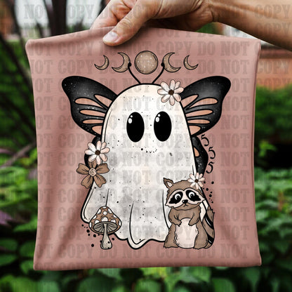 Butterfly,  Ghost, Halloween, DTF Transfer