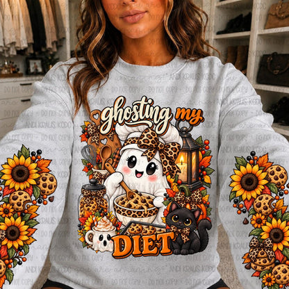 Ghosting, Diet, Halloween, DTF Transfer