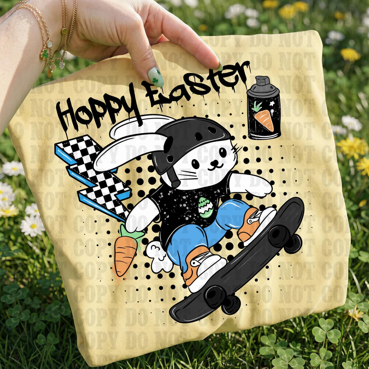 Hoppy, Easter, DTF Transfer