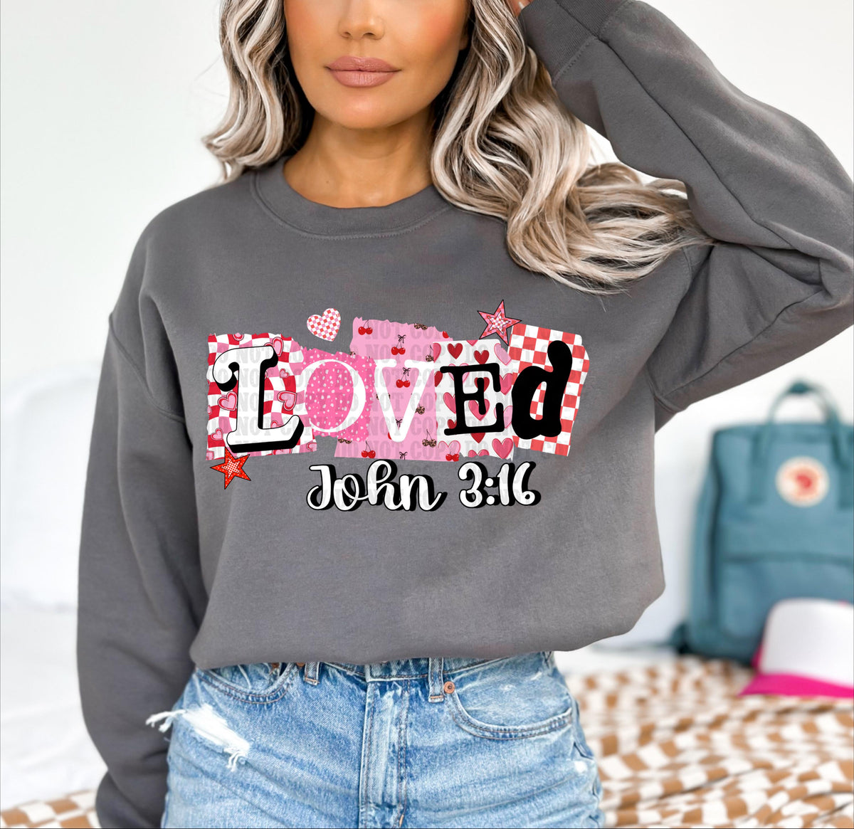 Loved, DTF Transfer