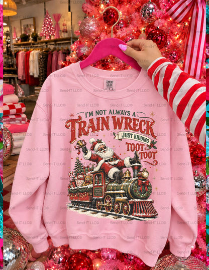Christmas, Trainwreck,  DTF Transfer