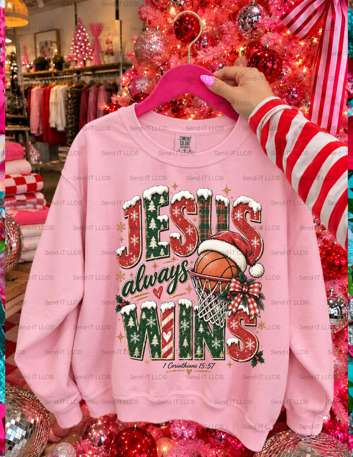Jesus, Wins, DTF Transfer