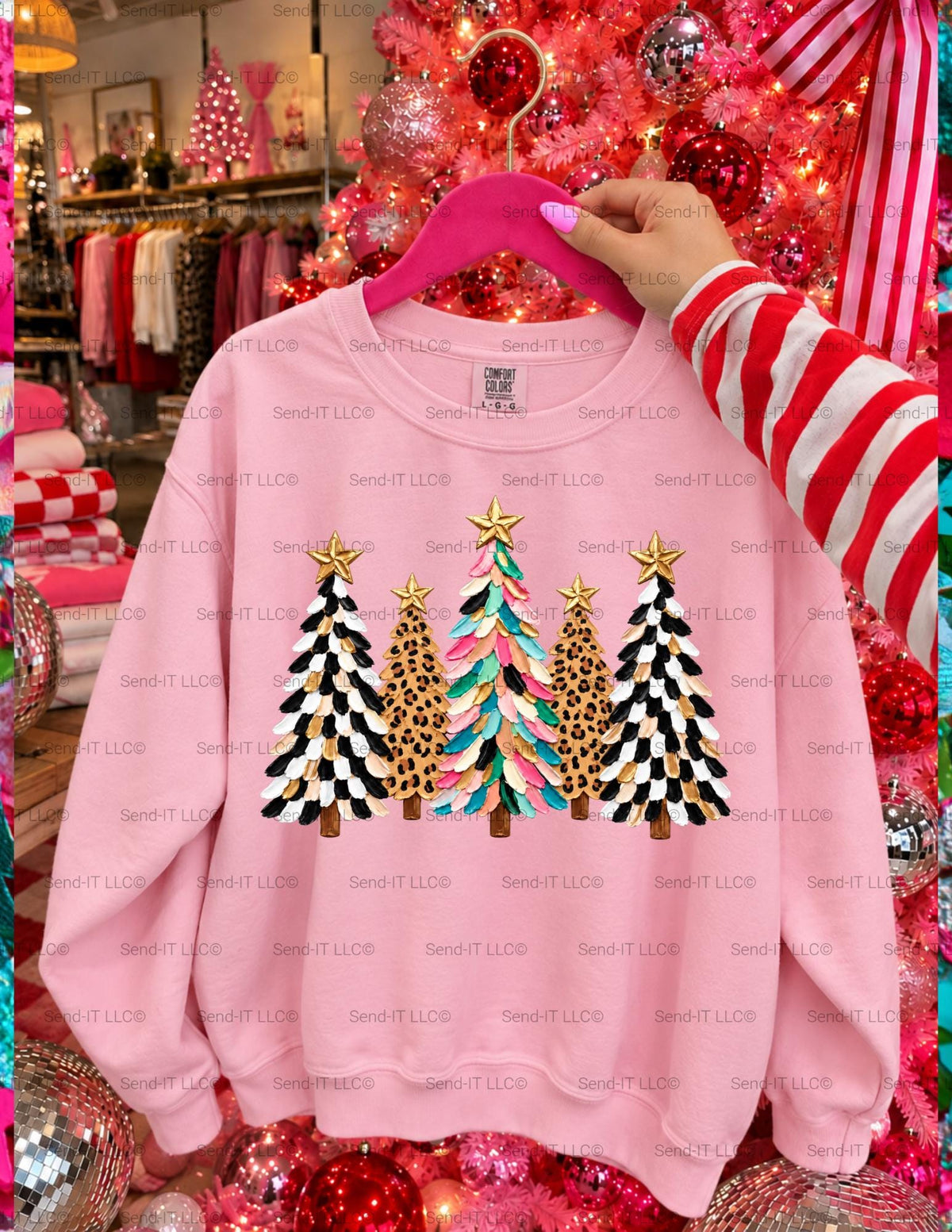 Christmas Trees, DTF Transfer