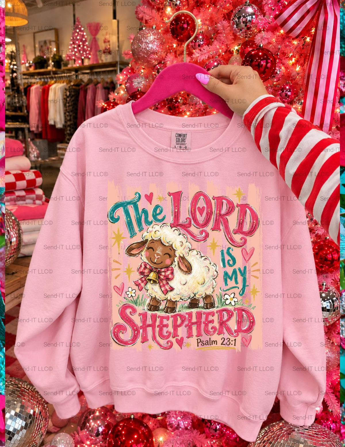 Lord Is My Shepherd, Christmas, DTF Transfer