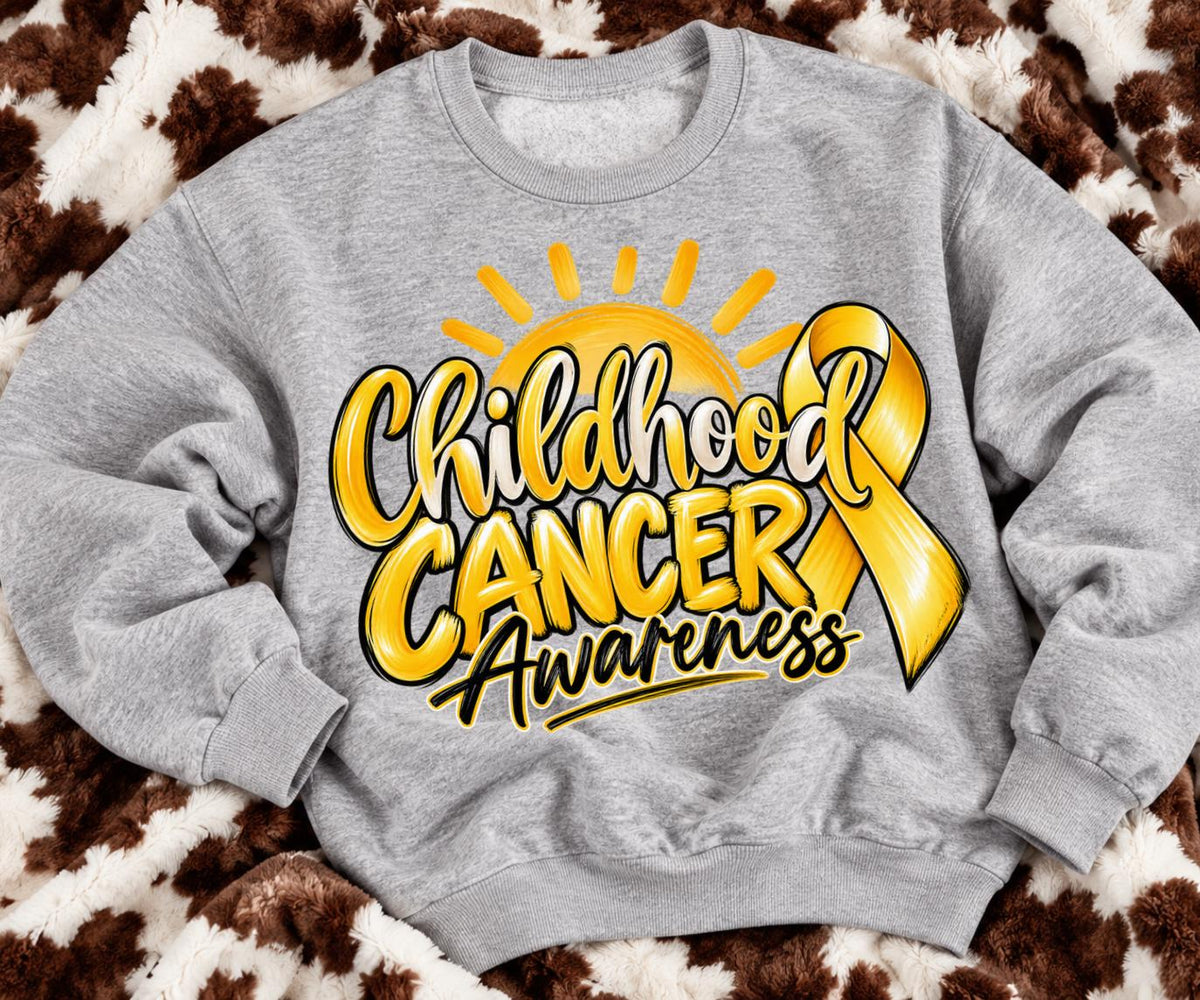Childhood, Cancer, Awareness, DTF Transfer