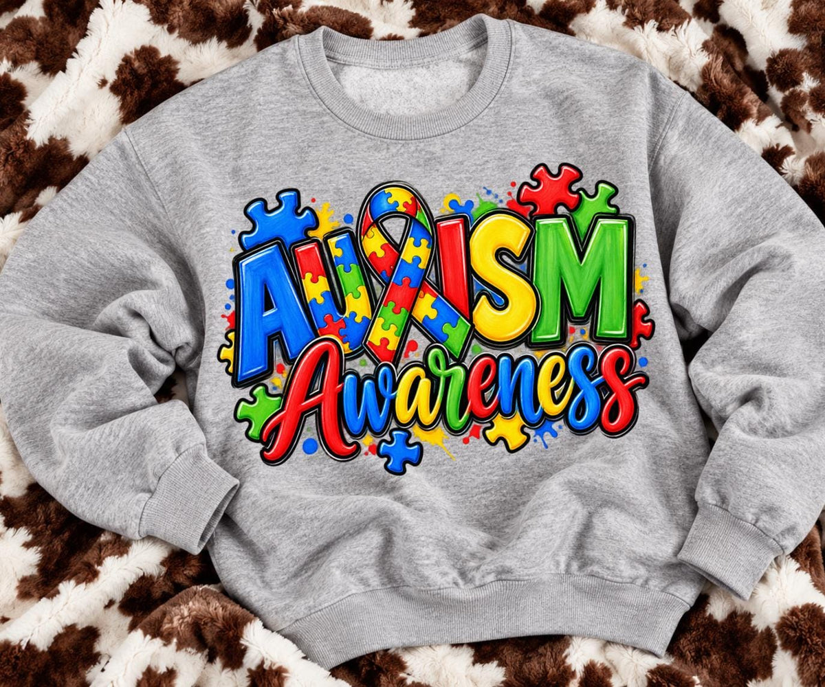 Autism, Awareness, DTF Transfer