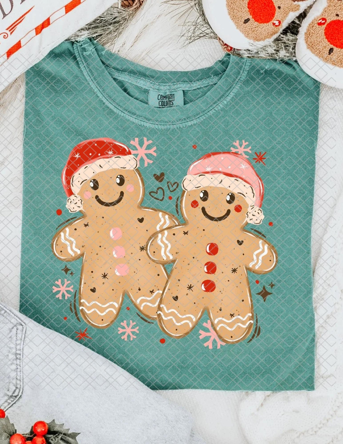 Gingerbread, Christmas, DTF Transfer