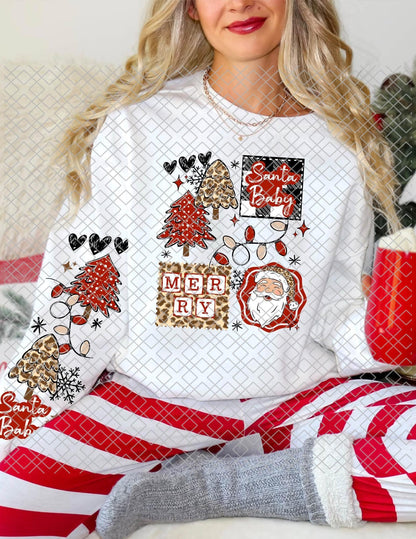 Santa Baby, Christmas, DTF Transfer