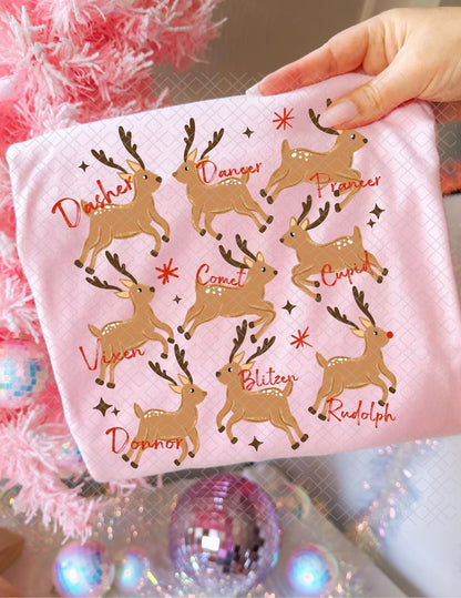 Reindeer, DTF Transfer