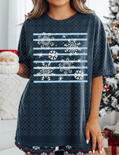 Snowflakes, DTF Transfer