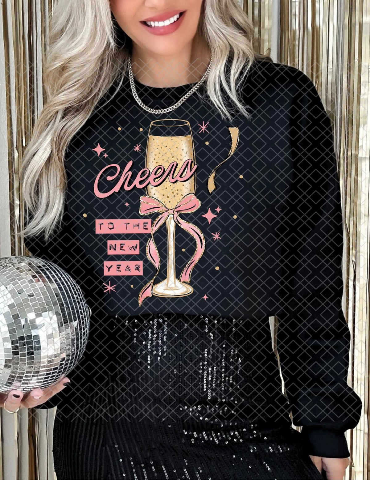 Cheers To The New Year, DTF Transfer