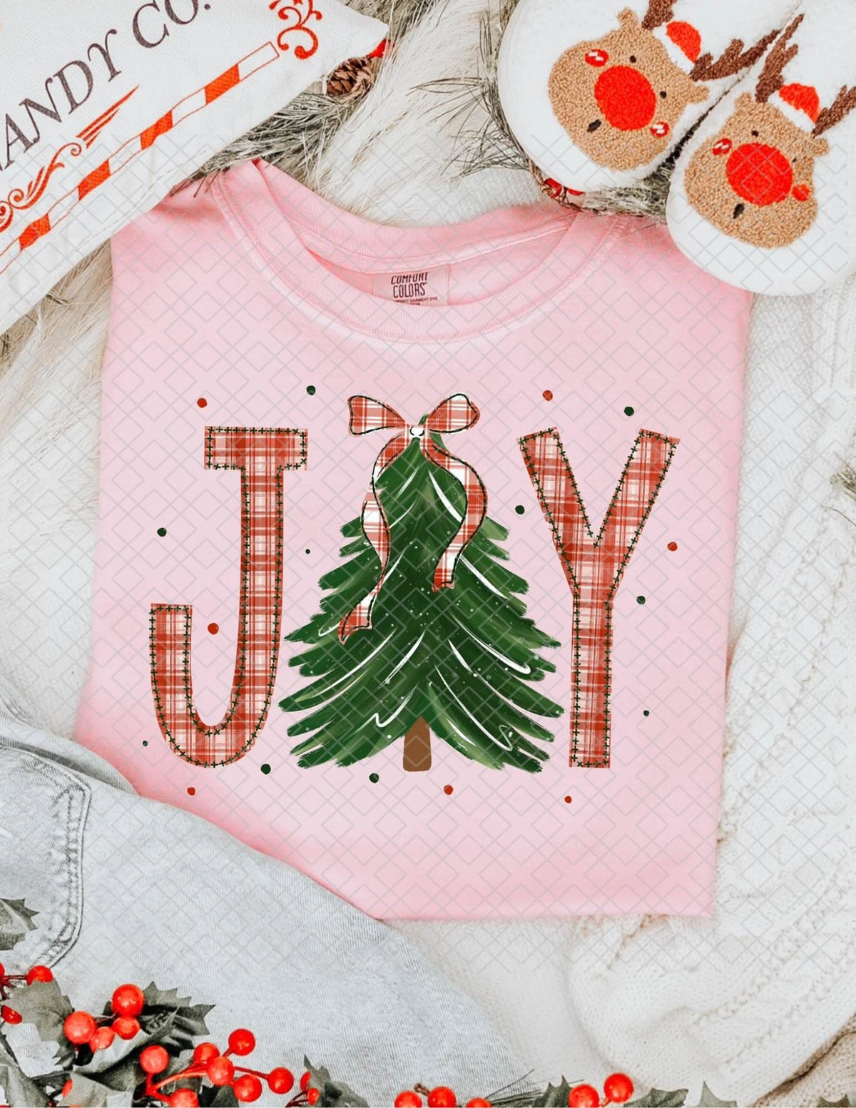 Plaid  Joy, DTF Transfer