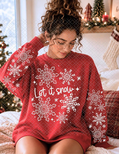 Let It Snow, DTF Transfer