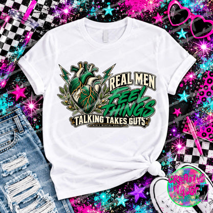 Real Men, DTF Transfer