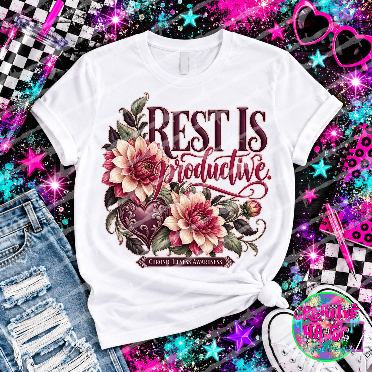 Rest Is Productive, DTF Transfer