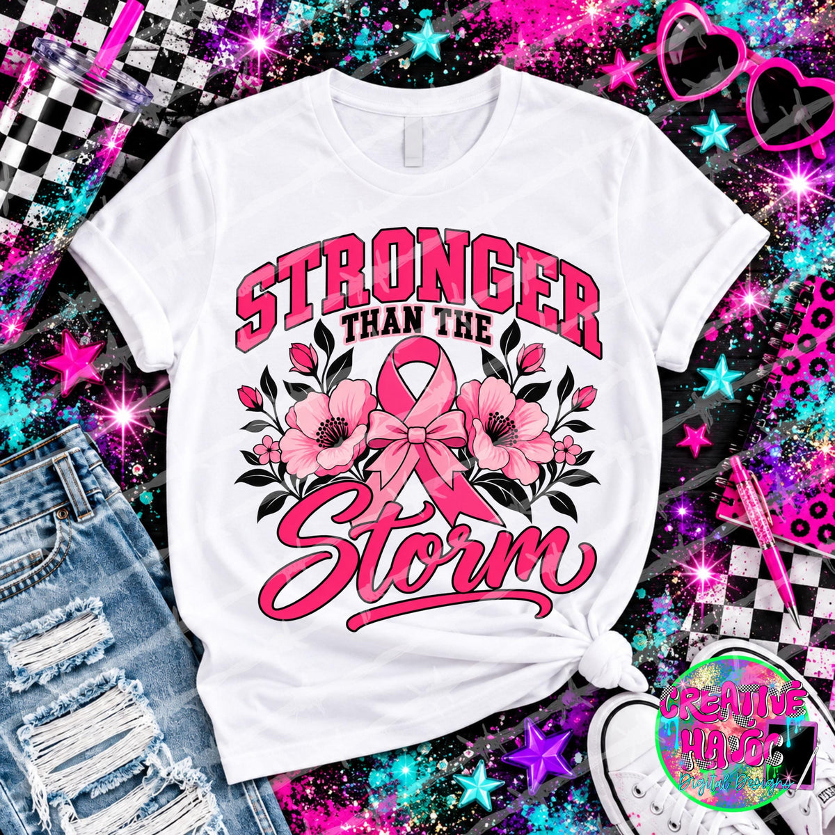 Stronger Than The Storm, DTF Transfer