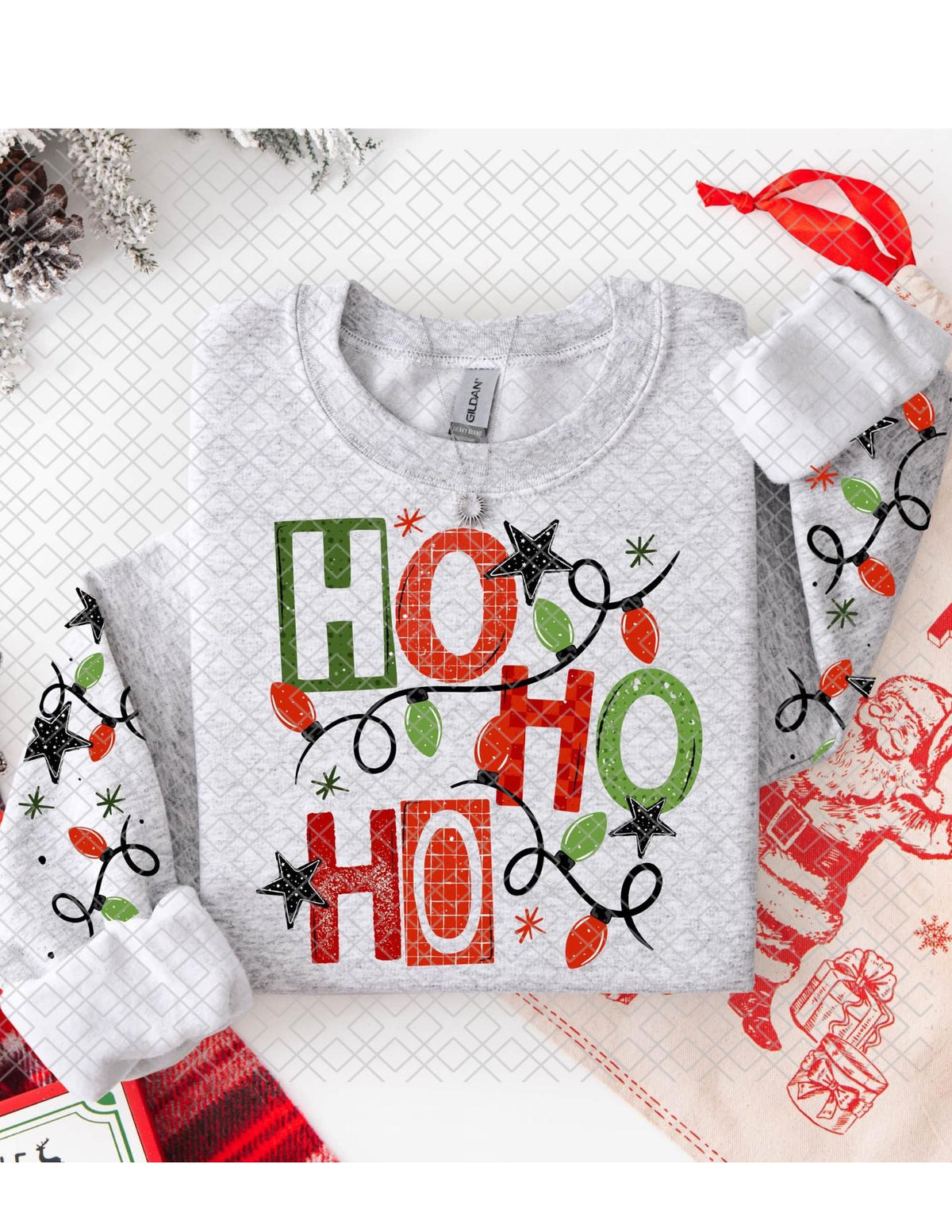 Ho-Ho, Christmas, DTF Transfer