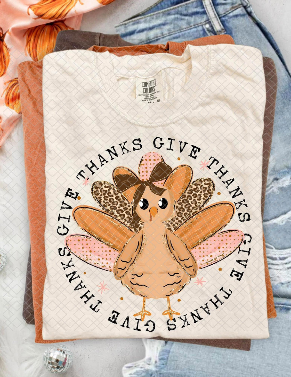 Give Thanks, DTF Transfer