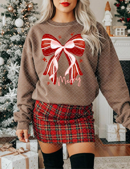 Merry Bow, DTF Transfer