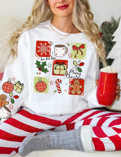 Christmas Collage, DTF Transfer