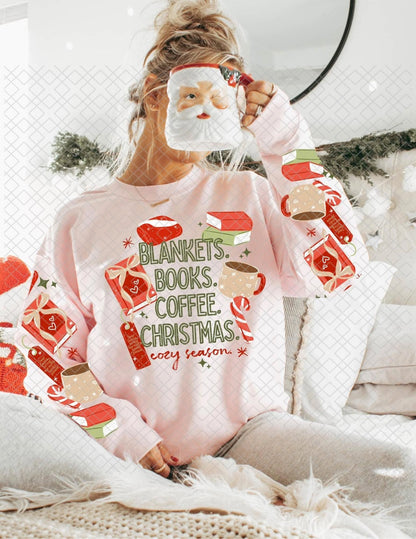 Blankets, Books & Coffee, DTF Transfer